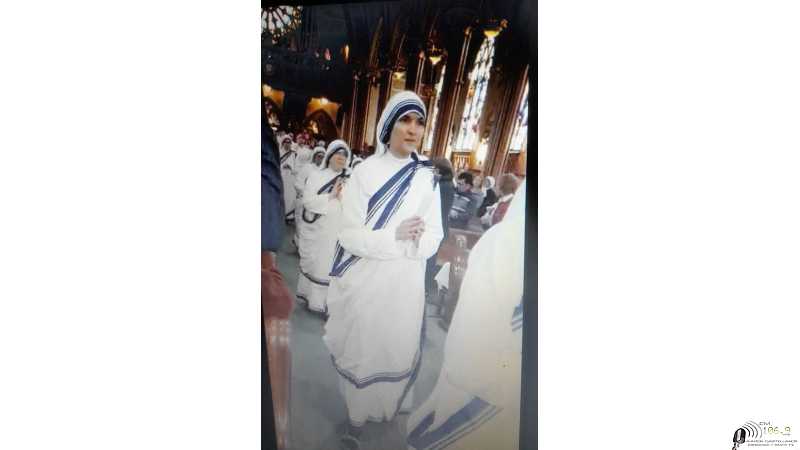 Hermana Faustina María, recibiendo los votos perpetuos, nacida en Emilia, Dios te acompañe.26/5/2023.