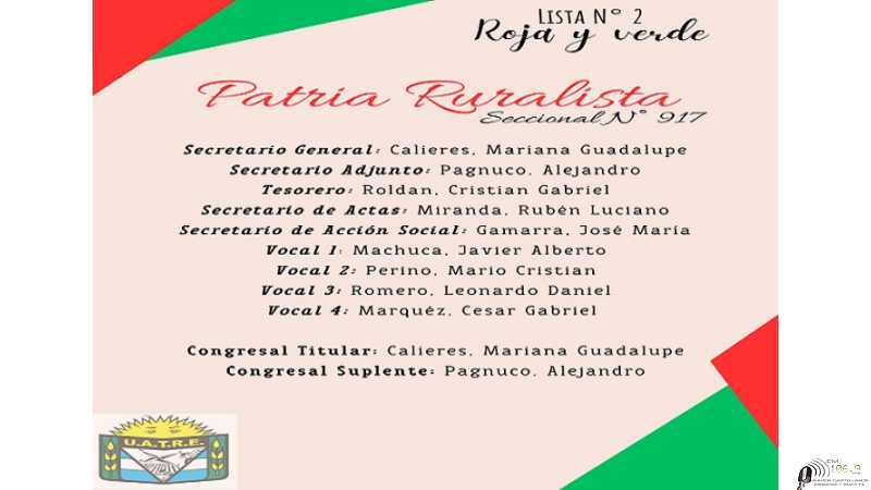 UATRE elegirá autoridades y en Esperanza presentan la Lista apoyo a lista Roja y verde