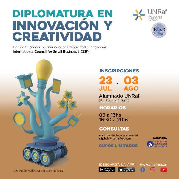 Nueva diplomatura en innovación y creatividad en la UNRaf