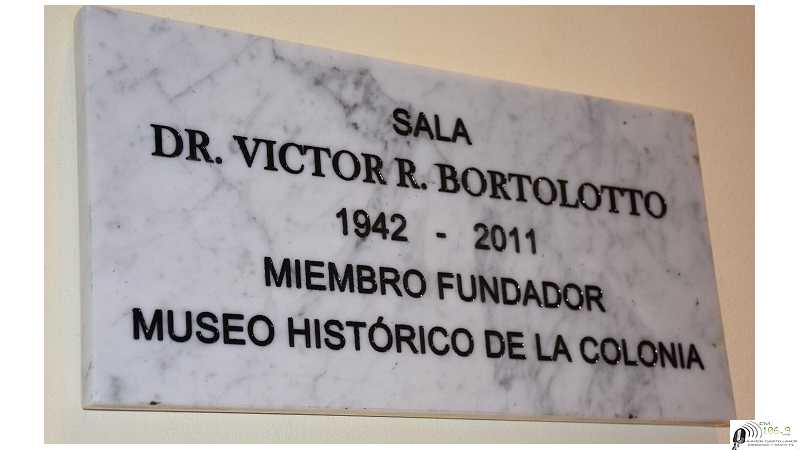 Acto: Imposición del nombre de Dr. Víctor Raúl Bortolotto a la Sala Profesionales de la Salud del Museo Histórico de la Colonia Humboldt