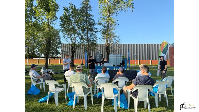Se realizó en Franck una charla sobre calidad de aplicación y tecnología de drones agrícolas