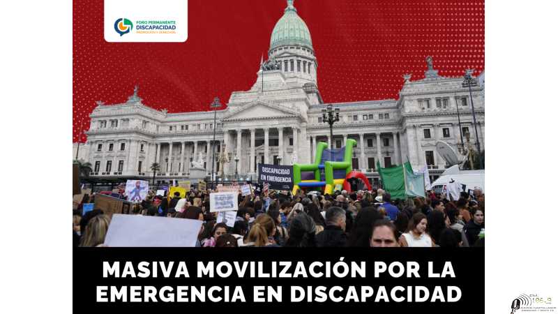 Masiva movilización por la emergencia en discapacidad