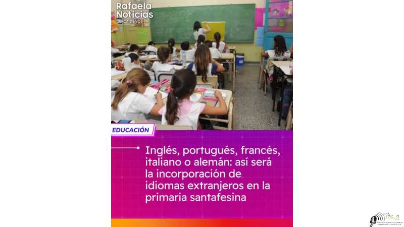 Inglés, portugués, francés, italiano o alemán: así será la incorporación de idiomas extranjeros en la primaria santafesina