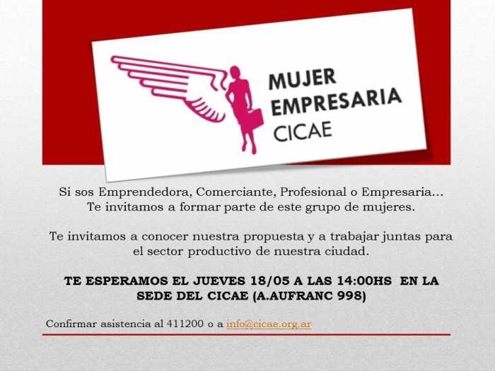 INVITAN A MUJERES A FORMAR PARTE DE MUJERES EMPRESARIAS