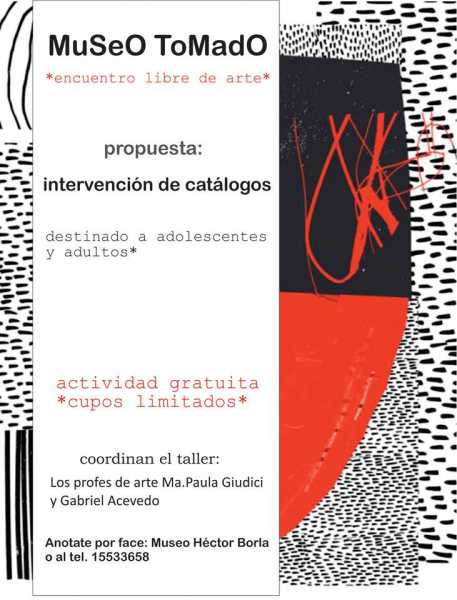 Nueva Propuesta del Borla Jueves 1 de junio 19:00 a 21:00...un encuentro libre de arte
