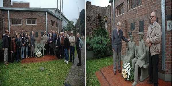 Homenaje a Luis Lorenzón del Club del Encuentro por 20 años del monumento a los abuelos