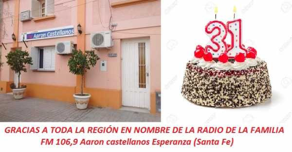 ESTE MIERCOLES LA RADIO FM AARON CASTELLANOS CUMPLE 31 AÑOS 