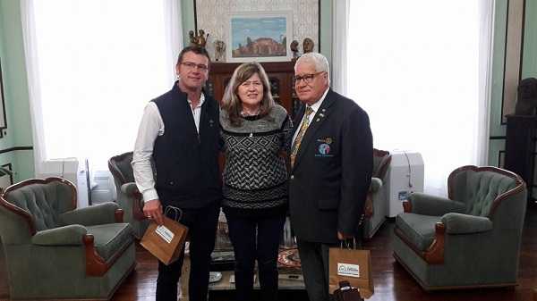 Visitó el Municipio Esperancino  el Gobernador del Rotary Henry Van Der Spoel 