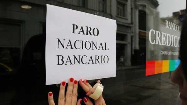 Sin bancos desde el viernes y hasta el miércoles medida de fuerza este viernes no habrá actividad bancaria.