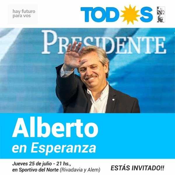  Fernández visitaría las ciudades de Reconquista, Rafaela (de donde es oriundo Perotti), Esperanza y Santa Fe.entre jueves y viernes