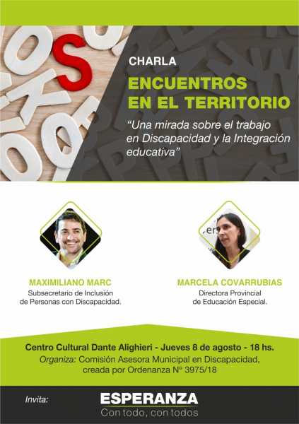 Charla “Encuentros en el Territorio”