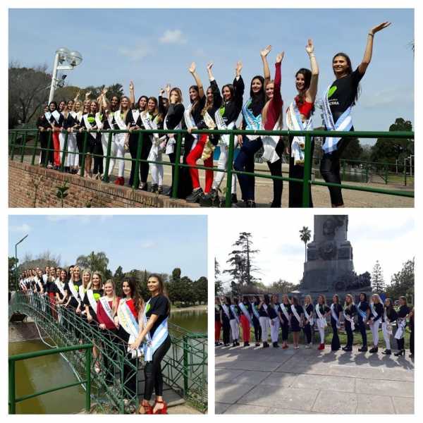 Esperanza las representantes a Reina de la Agricultura recorrieron la ciudad y visitaron a la intendenta Ana Meiners