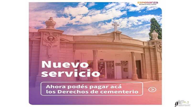 CEMENTERIO Ahora podés realizar los siguientes trámites en el cementerio municipal
