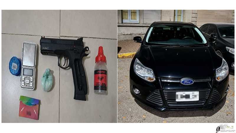 Control vehicular e identificación de personas, en Sarmiento al 2100, en la zona céntrica de la cabecera departamental de Las Colonias.