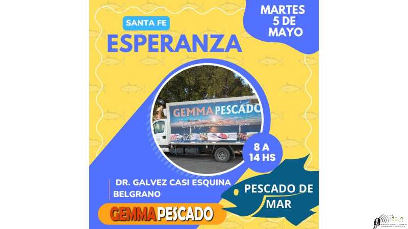 Llega pescados de Mar del plata el miercoles 5 Mayo a Esperanza