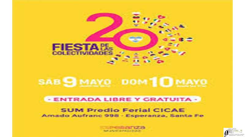 ¡20 años uniendo tradiciones! La Fiesta de Colectividades vuelve a Esperanza