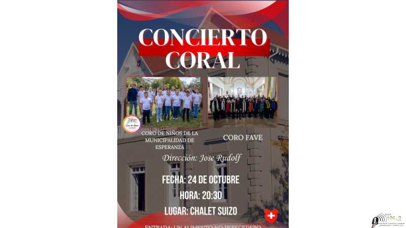 Este próximo viernes 24 de octubre en el Chalet Suizo a las 20:30hs