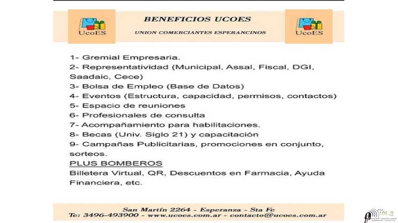 Que ofrece Ucoes a sus asociados consulte en sus oficinas