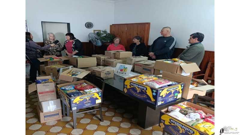 UCOES repartio a entidades alimentos donaciónes en evento Dia del Niño