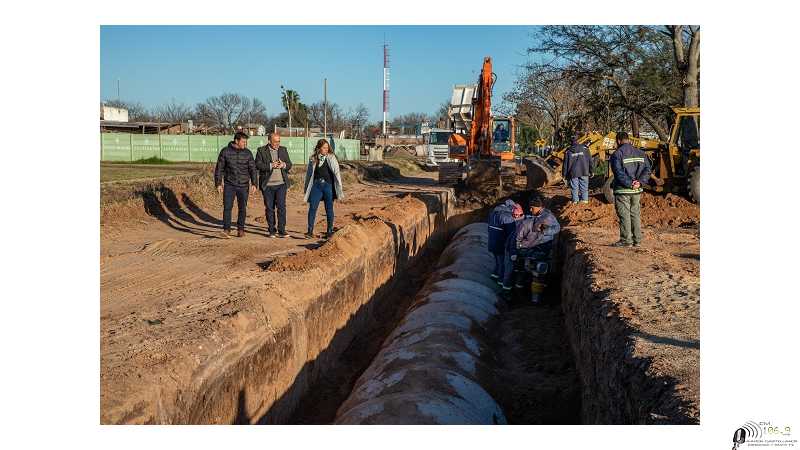 Avanza el entubado del canal de calle Bosch: “Es una obra clave para los barrios Norte y La Orilla”, dijo Müller