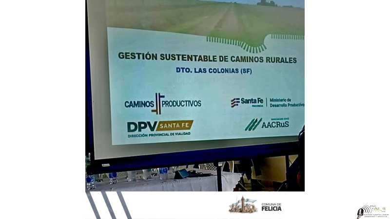Reunión realizada por el Ministerio de la Producción Grutly - Felicia tema caminos rurales