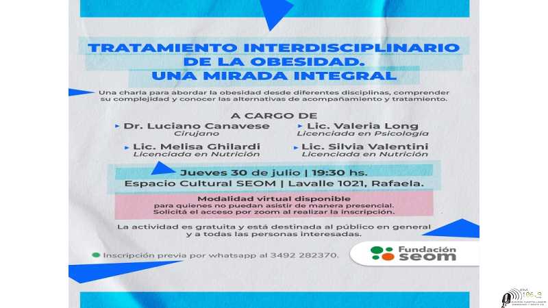 Fundación SEOM invita a la charla “Tratamiento interdisciplinario de la obesidad. Una mirada integral”