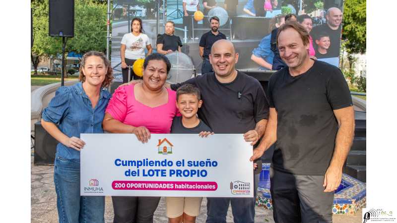 ¡Más sueños se cumplen! Se realizó el sorteo de 16 lotes municipales del “Plan de 68 Lotes