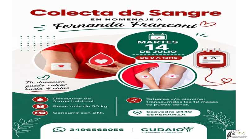 En el LTCE preparan nueva Colecta de Sangre para el martes