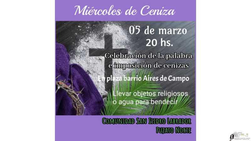 Invitan a participar miércoles de cenizas
