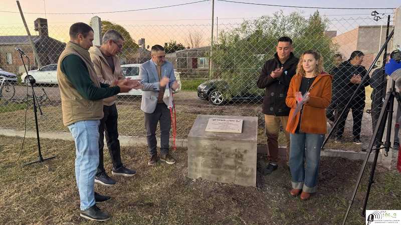 Jimena Senn actividades en San Agustin inaguró cancha de fútbol 5