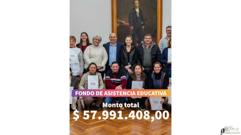 El intendente Rodrigo Müller entregó aportes del Fondo de Asistencia Educativa a 24 instituciones de la ciudad(VER 11 FOTOS).