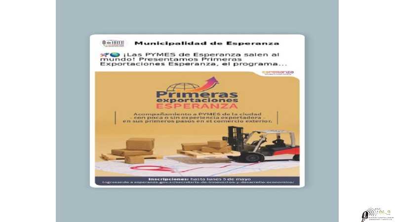 Primeras exportaciones desde Esperanza