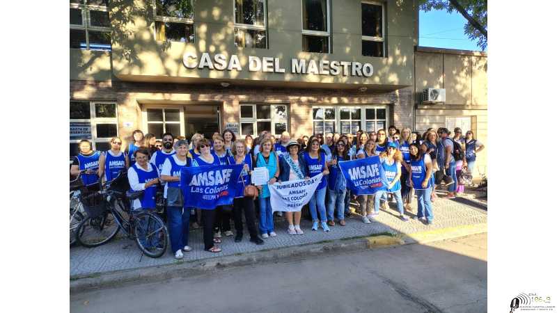 Gran concentración y marcha docente en Santa Fe informe de Amsafe Las Colonias