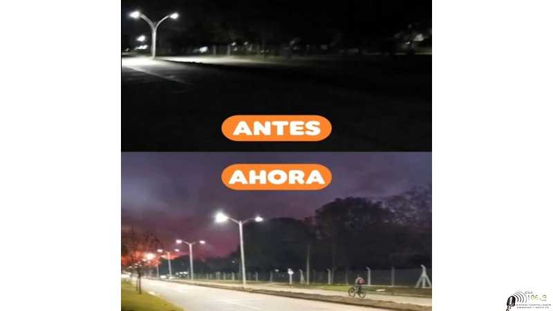 Avda Argentina luce con mas luz