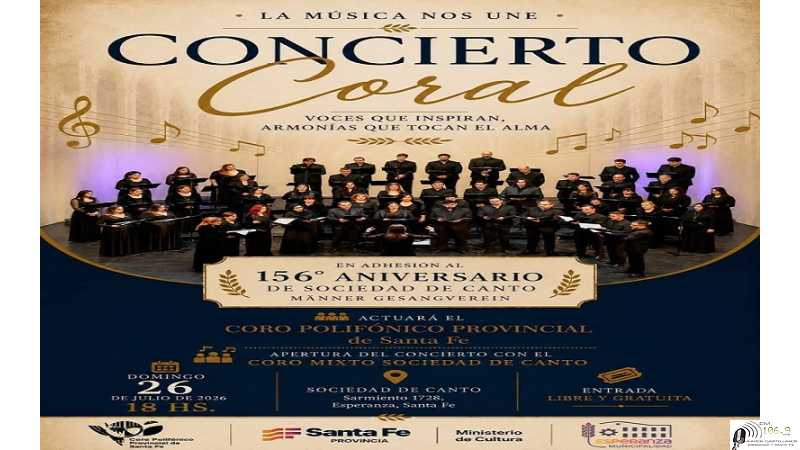 Festejamos los 156 Aniversario de Sociedad de Canto! DOMINGO 26 DE JULIO a partir de las 18hs.