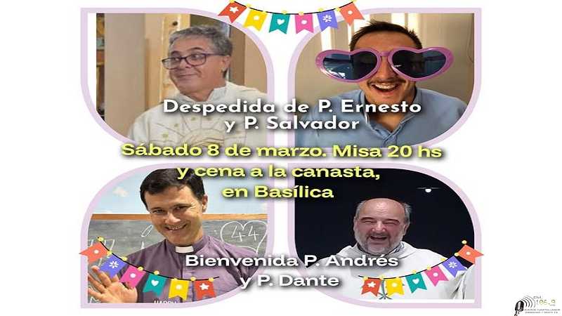 Despedidas y Bienvenida de sacerdotes en Esperanza