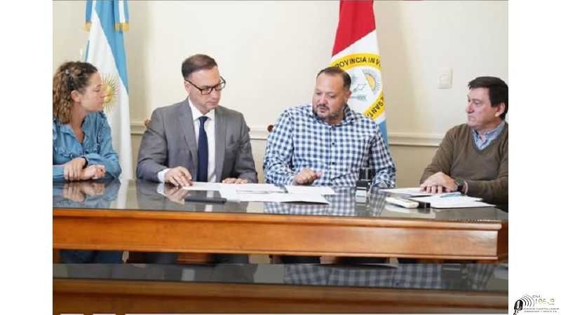 Felicia se firmó el convenio por la Etapa II de la obra de Optimización de Agua