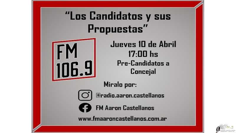 Este jueves escuche y vea a los candidatos para las elecciones 17 horas