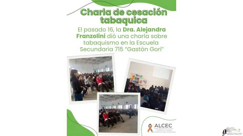 La Dra Alejandra Franzolini brindo una charla en la Escuela Secundaria 715 