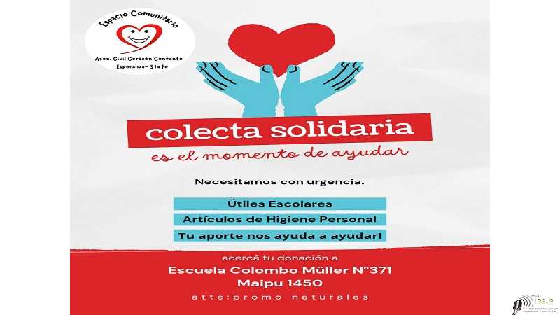 Llaman a colaborar necesitan de su solidaridad