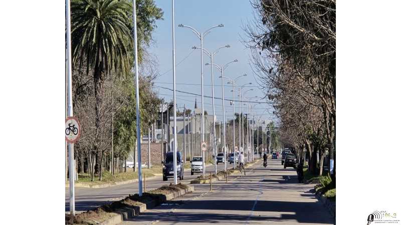 Este domingo se inaugurará la obra de iluminación en avenida Argentina