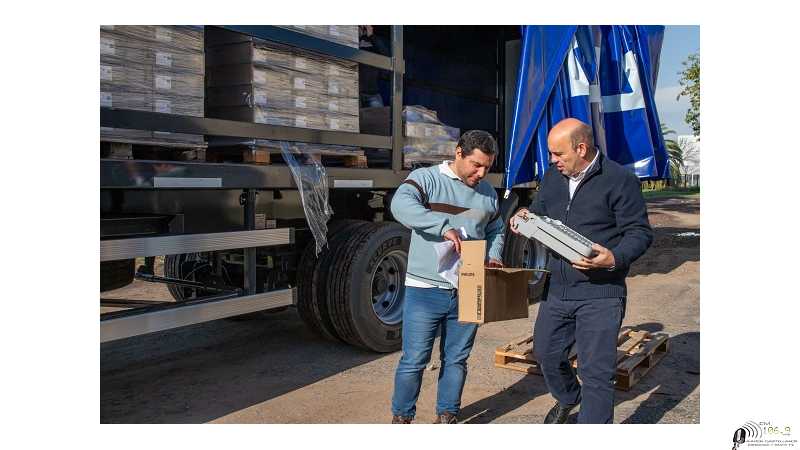 Esperanza Se Ilumina: El municipio recibió las 1404 luminarias LED que se instalarán en Soler, Paso Vinal y el Centro de la ciudad