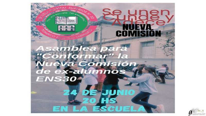 Escuela Normal invita a ex-alumnos de  los 4 Niveles de la Escuela Normal que deseen formar parte de esta Nueva Comisión.