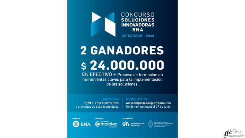 ¡Últimos días para inscribirse a la 16ª edición del Concurso Soluciones Innovadoras BNA!
