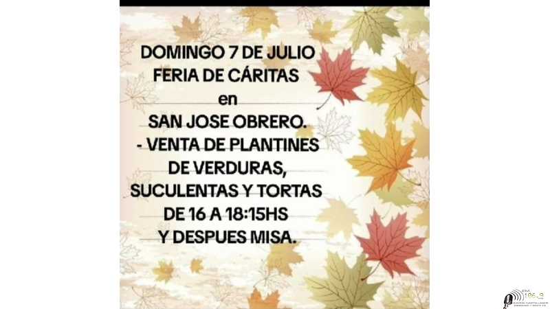A beneficio de Caritas en Capilla San Jose Obrero