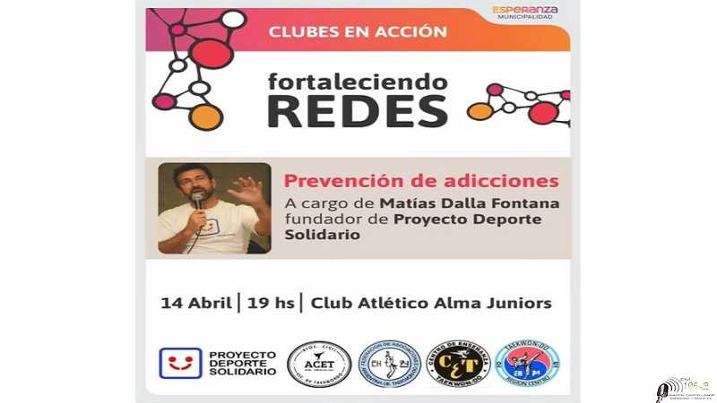 @matiasdallafontanapsic brindará una charla sobre #prevención en la ciudad de Esperanza.