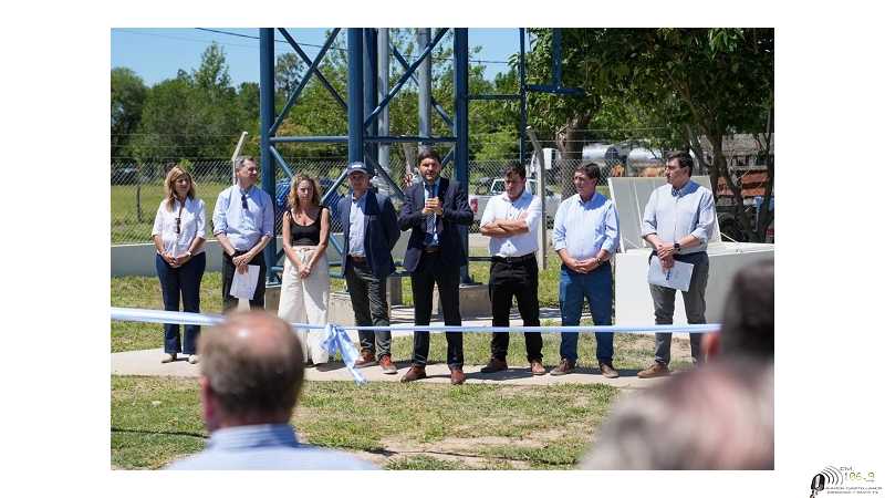 Pullaro inauguró el sistema de provisión de agua potable para Empalme San Carlos