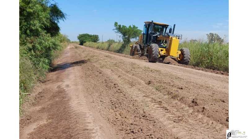 Mantenimiento de caminos rurales: el municipio realiza trabajos en el sector norte y este de la ciudad