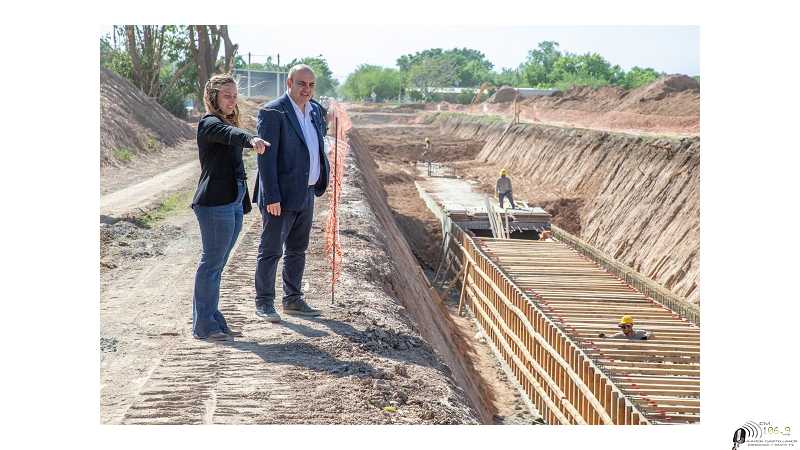 La Etapa I del Desagüe Troncal Hohenfels tiene un avance del 30%