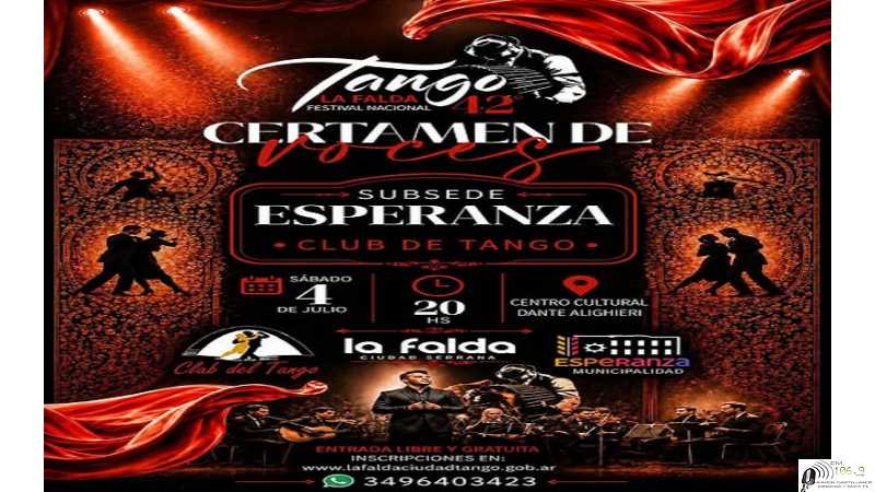 Selectivo de voces Esperanza para Festival Nación de Tango de la Ciudad de la Falda.